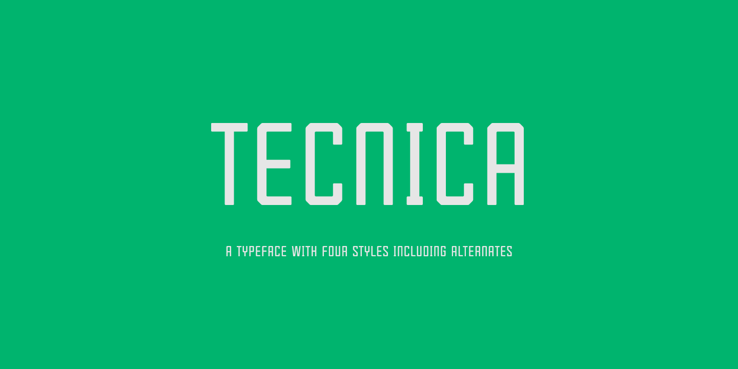 폰트 Tecnica